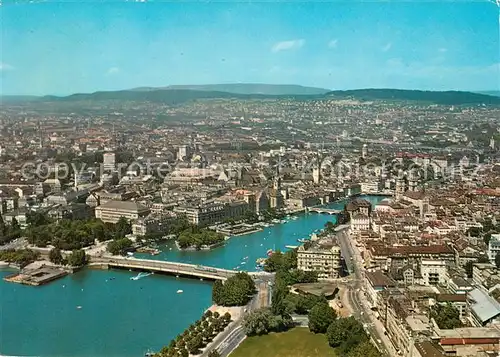 AK / Ansichtskarte Zuerich_ZH Fliegeraufnahme Zuerich_ZH