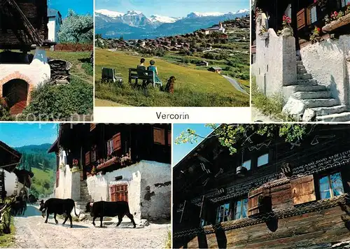AK / Ansichtskarte Vercorin Ortsansichten  Vercorin