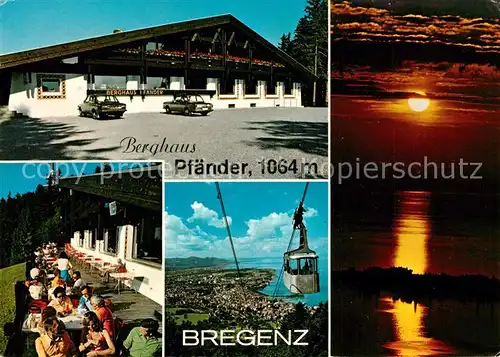 AK / Ansichtskarte Bregenz_Bodensee Berghaus Pfaender Abendstimmung Bregenz Bodensee