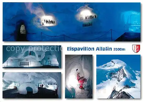 AK / Ansichtskarte Saas Fee Eispavillon Allalin Saas Fee