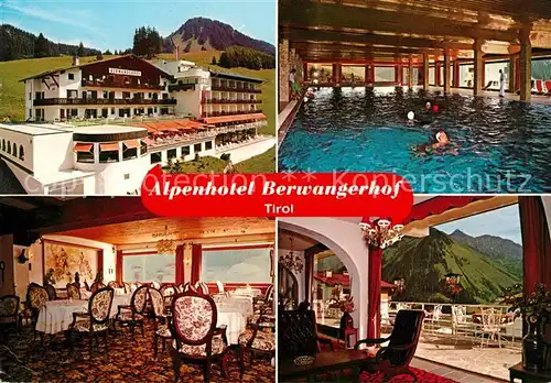 AK / Ansichtskarte Berwang_Tirol Alpenhotel Berwangerhof Hallenbad  Berwang Tirol