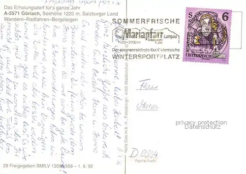 AK / Ansichtskarte Goeriach Fliegeraufnahme Goeriach