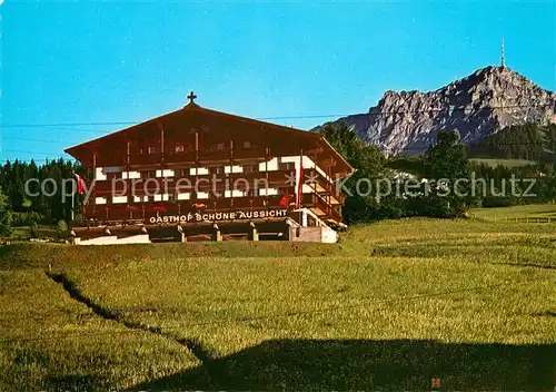 AK / Ansichtskarte St_Johann_Tirol Gasthaus Schoene Aussicht St_Johann_Tirol
