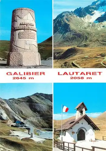 AK / Ansichtskarte Monetier les Bains_Le Monument du Tour de France Lacets du Galibier Chapelle des Martyrs Monetier les Bains_Le