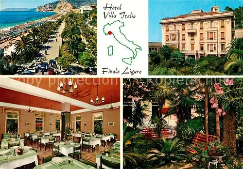 AK / Ansichtskarte Finale_Marina Hotel Villa Italia Fliegeraufnahme 