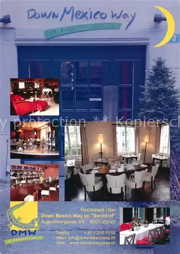 AK / Ansichtskarte Zuerich_ZH Down Mexio Way Strohhof Zuerich_ZH