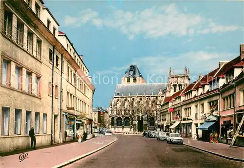 AK / Ansichtskarte Louviers_Eure Rue Marechal Foch Eglise Notre Dame Louviers Eure