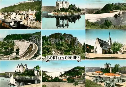 AK / Ansichtskarte Bort les Orgues Chateau de Val Barrage Eglise  Bort les Orgues