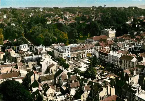 AK / Ansichtskarte Montmorency Fliegeraufnahme Place du Marche Montmorency