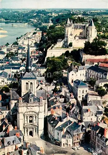 AK / Ansichtskarte Saumur Fliegeraufnahme Saumur