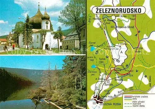 AK / Ansichtskarte Zeleznorudsko Panoramakarte Kirche  Zeleznorudsko