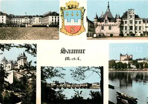 AK / Ansichtskarte Saumur Schloss Rathaus Stadtansichten Saumur