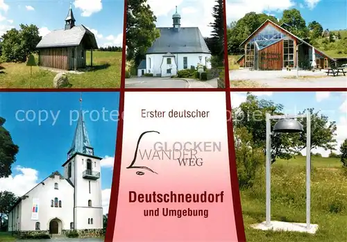 AK / Ansichtskarte Deutschneudorf Oberlochmuehle Kapelle Kirche Huthaus Haeuerglocke Glockengelaeut Kirche Stundenglocke Deutschneudorf