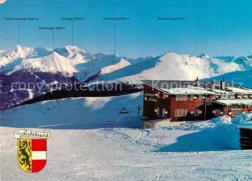 AK / Ansichtskarte Bad_Hofgastein Schlossalm Haus Hamburger Schiheim mit Hohen Tauern Bad_Hofgastein