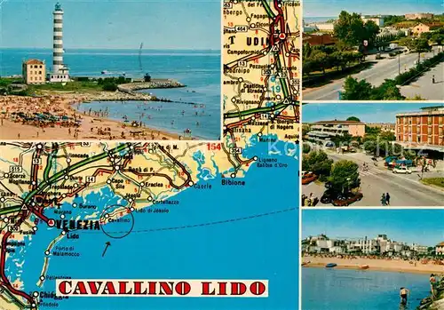 AK / Ansichtskarte Cavallino_Venezia Leuchtturm Strassenpartien Strand  Cavallino Venezia