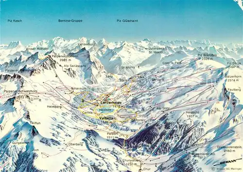 AK / Ansichtskarte Valbella_Lenzerheide Panoramakarte  Valbella_Lenzerheide