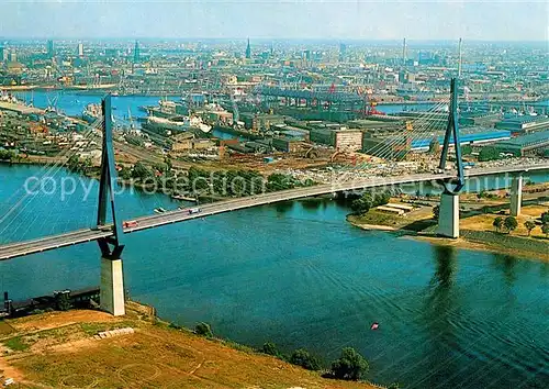 AK / Ansichtskarte Hamburg Koehlbrandbruecke Fliegeraufnahme Hamburg