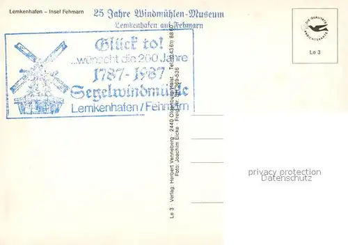 AK / Ansichtskarte Lemkenhafen Windmuehlen Museum Fliegeraufnahme Lemkenhafen