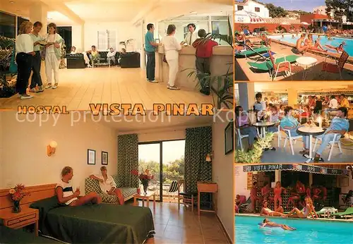AK / Ansichtskarte Cala_Ratjada_Mallorca Hostal Vista Pinar Zimmer Bar Swimmingpool Cala_Ratjada_Mallorca