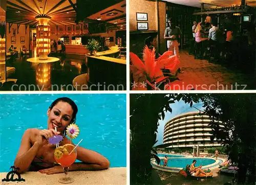 AK / Ansichtskarte Playa_del_Ingles_Gran_Canaria Escorial Hotel Apartamentos Bar Swimmingpool Playa_del