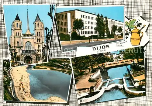 AK / Ansichtskarte Dijon_Cote_d_Or Vue partielle Dijon_Cote_d_Or