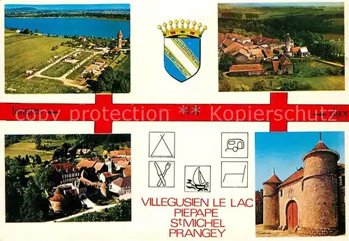 AK / Ansichtskarte Villegusien le Lac Piepape St Michel Prangey Villegusien le Lac