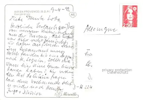 AK / Ansichtskarte Aix en Provence Vue generale aerienne Aix en Provence