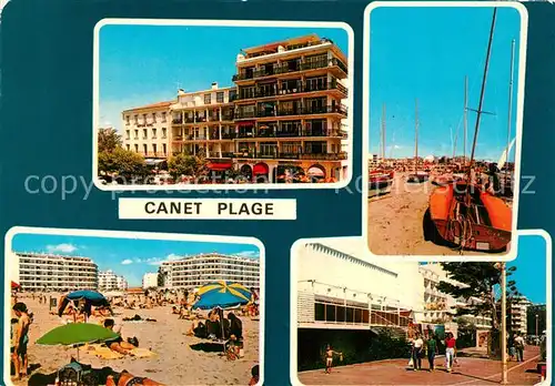 AK / Ansichtskarte Canet_Plage Ses immeubles et ses tres beiles plages Canet_Plage