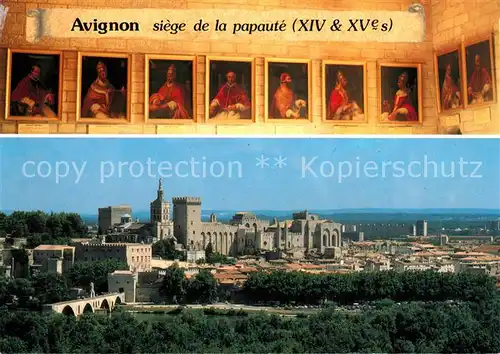 AK / Ansichtskarte Avignon_Vaucluse Les Papes dAvignon Vue du Palais Avignon Vaucluse