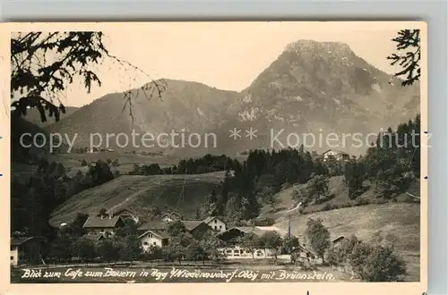 AK / Ansichtskarte Agg_Niederaudorf Cafe zum Bauern Brunnstein Agg_Niederaudorf