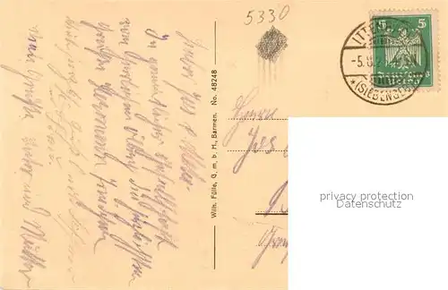 AK / Ansichtskarte Grosser_Oelberg im Siebengebirge mit den Hoefen Grosser Oelberg