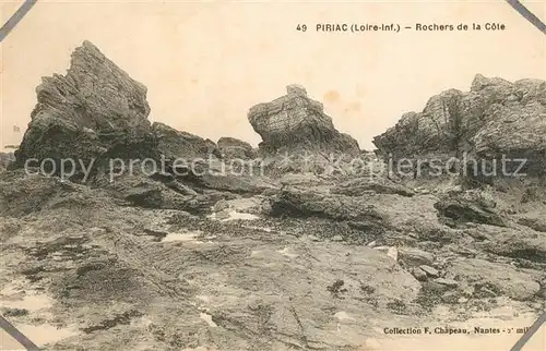 AK / Ansichtskarte Piriac sur Mer Rochers de la Cote Piriac sur Mer