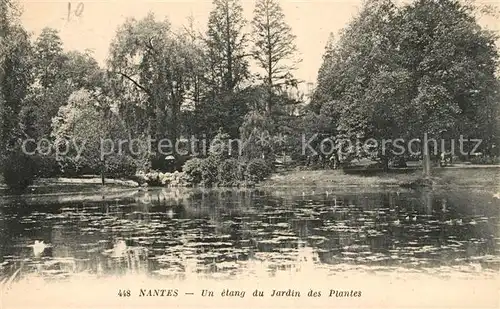 AK / Ansichtskarte Nantes_Loire_Atlantique Etang du Jardin des Plantes Nantes_Loire_Atlantique