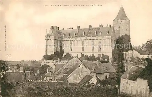 AK / Ansichtskarte Chateaudun Chateau vu du Griffon Schloss Chateaudun
