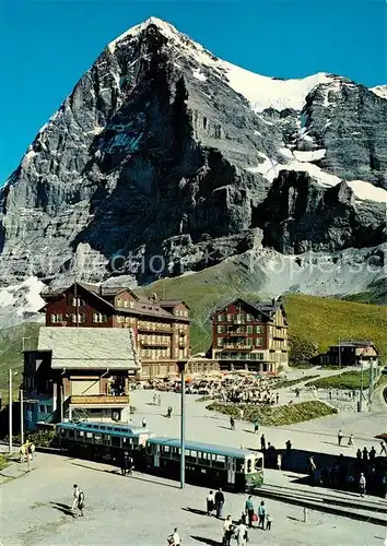 AK / Ansichtskarte Kleine_Scheidegg_Interlaken Eiger Nordwand  Kleine_Scheidegg