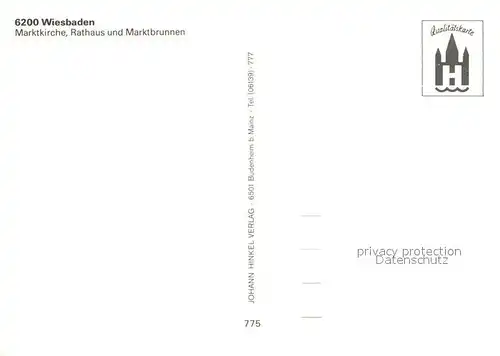 AK / Ansichtskarte Wiesbaden Marktkirche Rathaus Marktbrunnen Wiesbaden