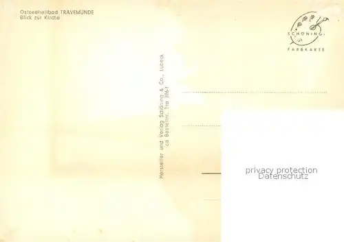 AK / Ansichtskarte Travemuende_Ostseebad Kirchenpartie Travemuende_Ostseebad