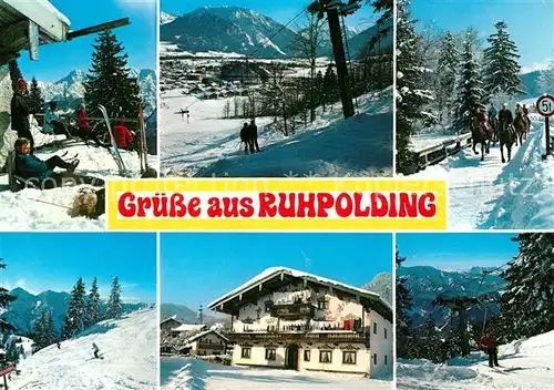 AK / Ansichtskarte Ruhpolding Skigebiet Ruhpolding