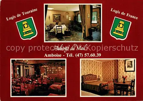 AK / Ansichtskarte Amboise Auberge du Mail  Amboise