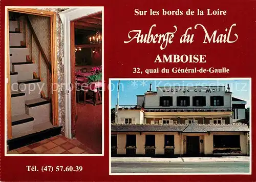AK / Ansichtskarte Amboise Auberge du Mail  Amboise