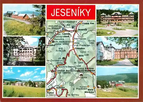 AK / Ansichtskarte Jeseniky Panoramakarte Stadtansichten Jeseniky