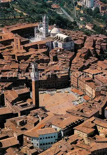 AK / Ansichtskarte Siena Fliegeraufnahme Piazza del Campo Siena