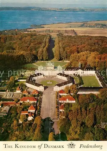 AK / Ansichtskarte Fredensborg Kingdom of Denmark Fliegeraufnahme Fredensborg