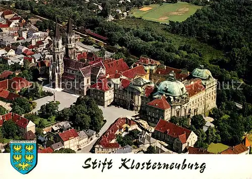 AK / Ansichtskarte Klosterneuburg Fliegeraufnahme Stift Klosterneuburg