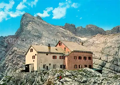 AK / Ansichtskarte Steinernes_Meer Riemannhaus Breithorn Steinernes Meer