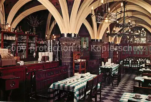 AK / Ansichtskarte Gent_Gand_Flandre Restaurant Cafe Teeraum Raaskelder  Gent_Gand_Flandre