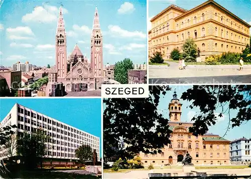 AK / Ansichtskarte Szeged Rathaus Kirche Stadtansichten Szeged