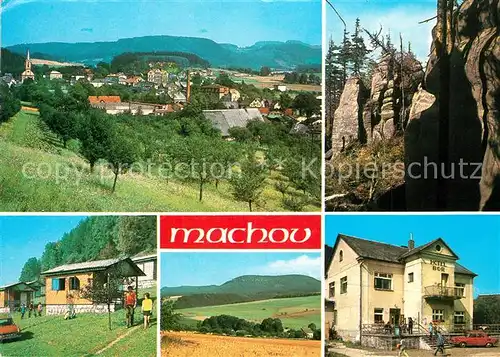 AK / Ansichtskarte Machovo_Jezero Hotel Bor Panorama Campingplatz Machovo Jezero