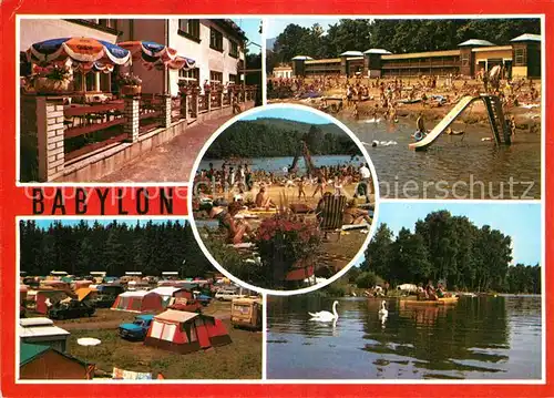 AK / Ansichtskarte Babylon_Babilon Campingplatz Strand Babylon Babilon