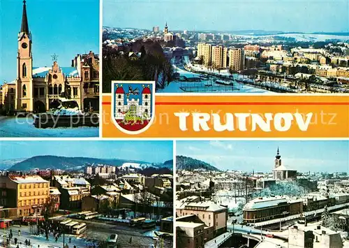 AK / Ansichtskarte Trutnov Rathaus Stadtansichten Winter Trutnov